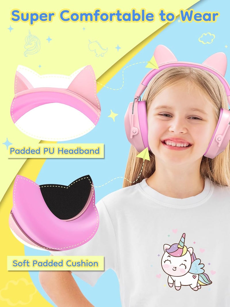 Dr.Meter Ear Muffs for Noise Reduction: 32dB SNR Noise Cancelling Headphones for Kids, Adjustable Kids Ear Hearing Protection for Autism Sensory, Firewokrs, Concert w/Fun Stickers, Gifts for Daughter - Image 2